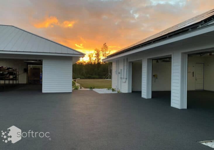 Softroc rubber garage flooring