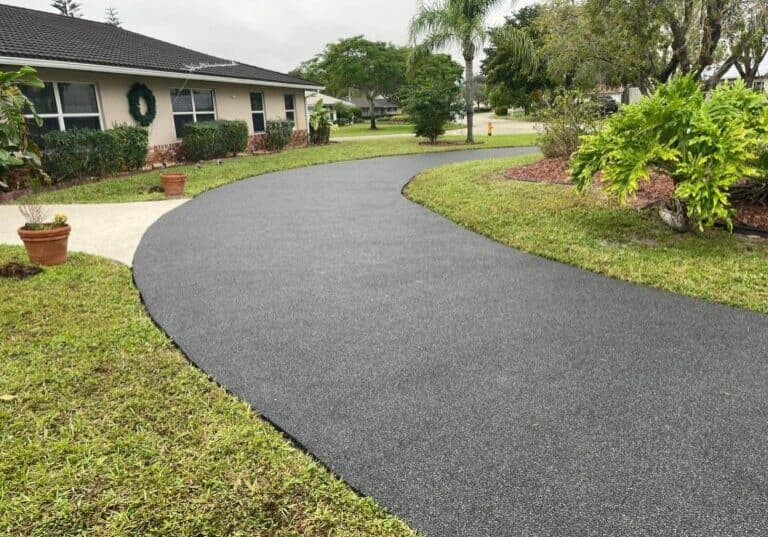 Orlando rubber driveway installation