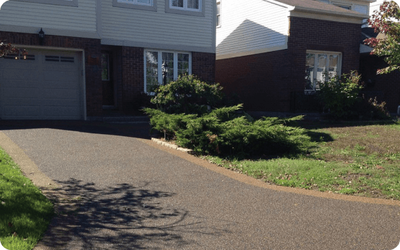 Softroc rubber surfacing on a driveway