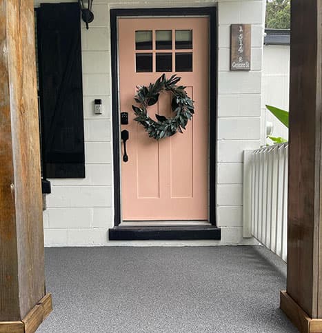 Beautiful Softroc patio with custom colors