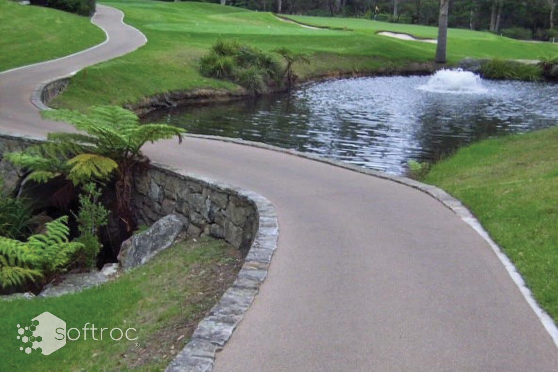 Softroc commercial walking trail surface
