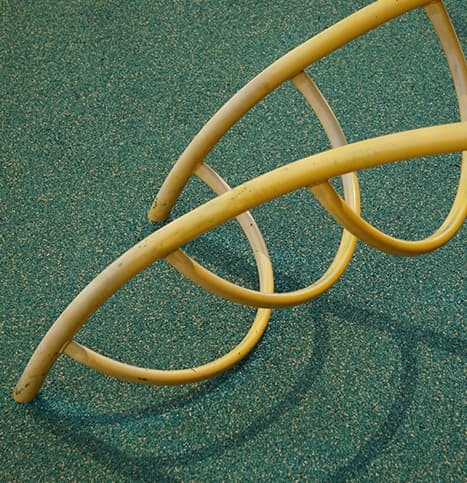 Commercial rubber surfacing example