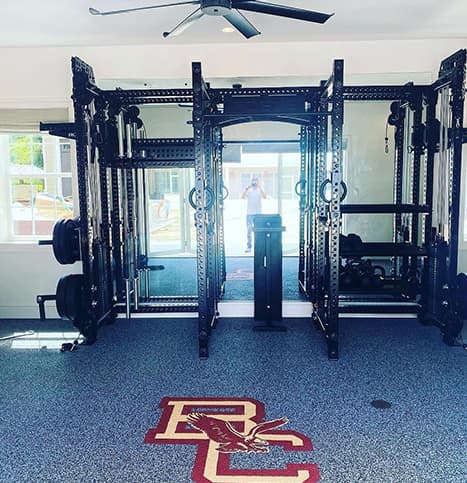 Professional gym flooring installation