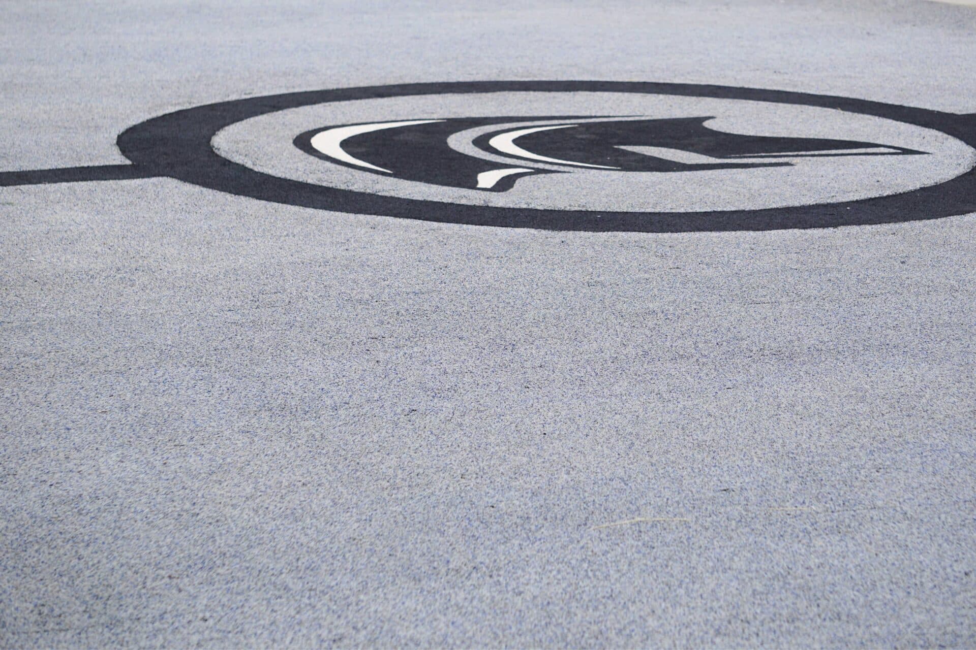 Softroc rubber tennis court surface