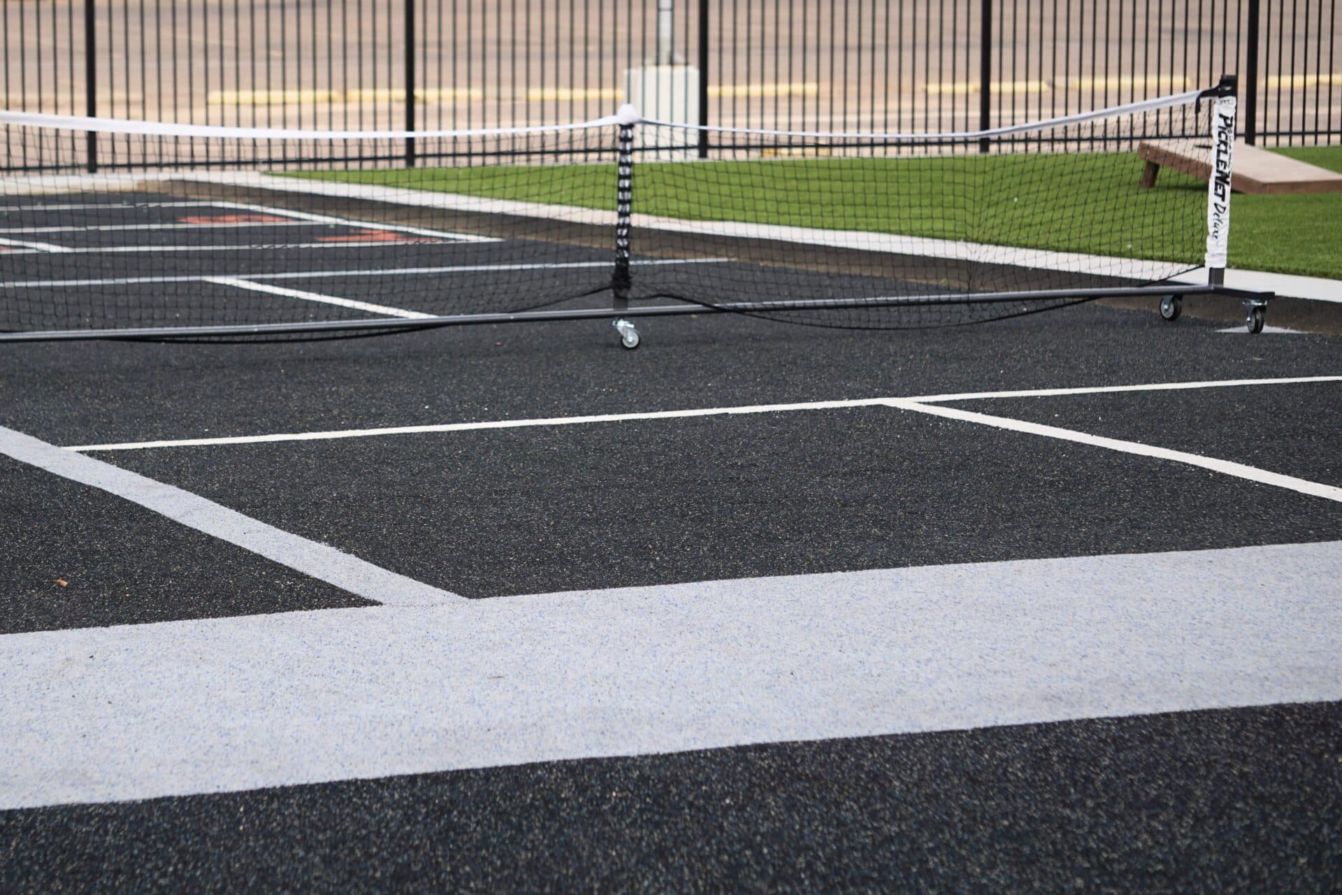 Softroc residential pickleball court installation