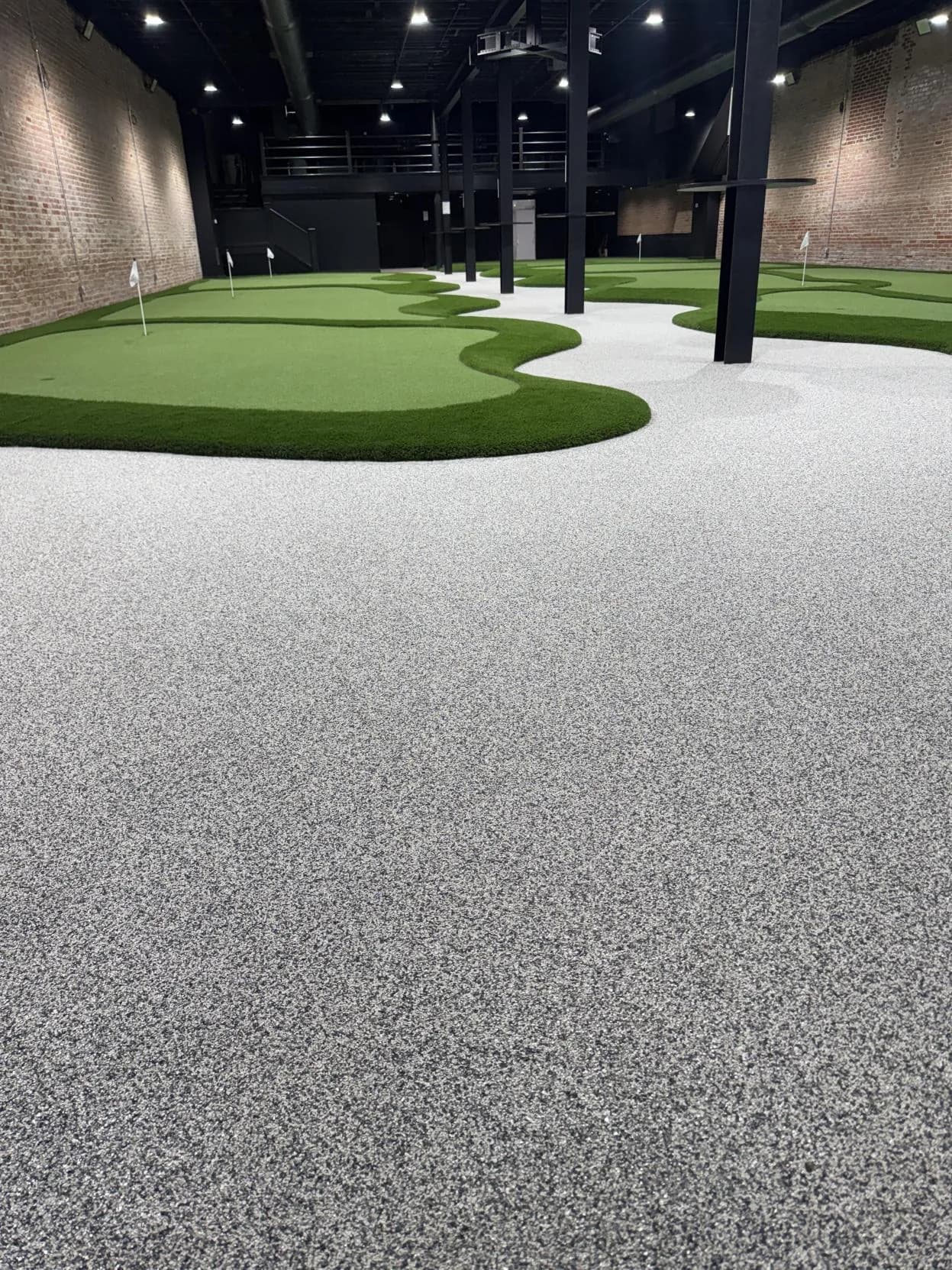 Commercial retail hallway with Softroc flooring