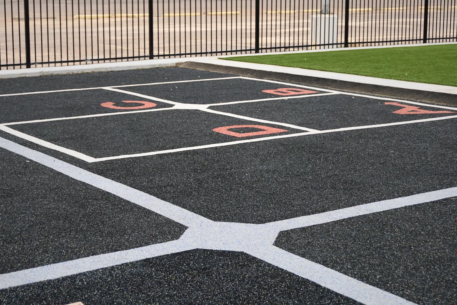 Softroc residential multi-sport court installation